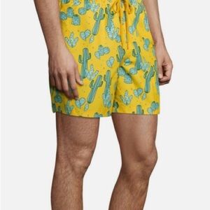 Men George Swim Trunks Cactus Prints Size XL 40-42
